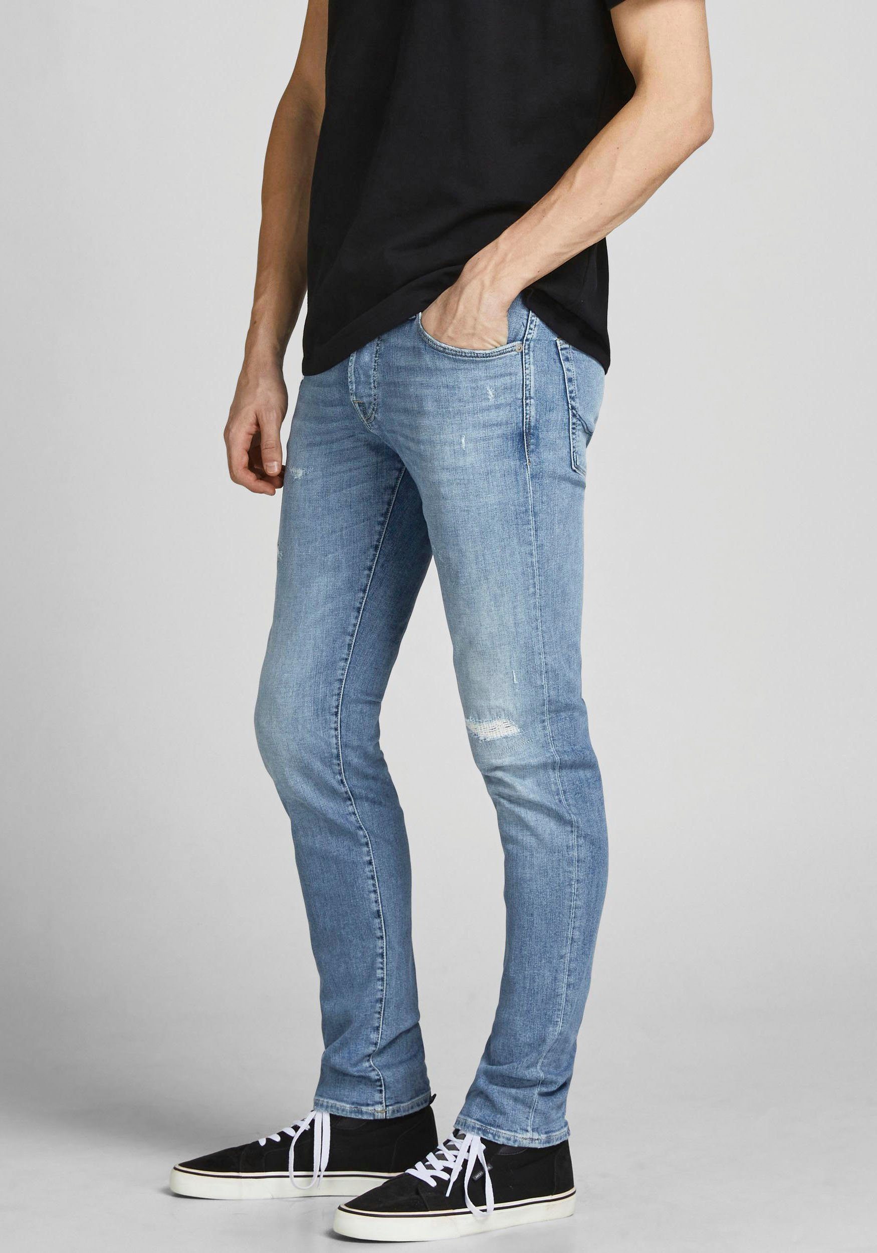 Jack & Jones Slim-fit-Jeans GLENN ICON blue