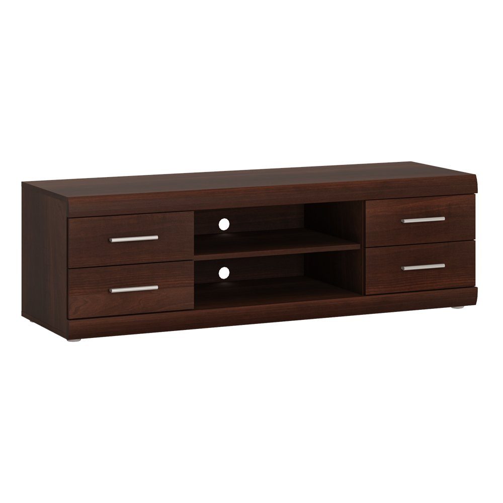 Lomadox Lowboard IMPERIA-129, Fernsehschrank TV Schrank 140 cm Nussbaum Woh günstig online kaufen