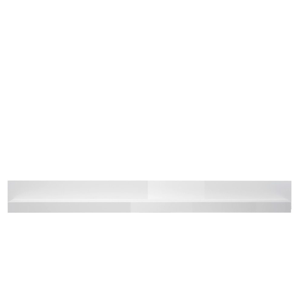 Vitrinen mit weiß LED Hochglanz Sideboard (2-St., und in Wohnwand COGO-61, Lomadox inkl. 369x198x42cm 2-tlg),