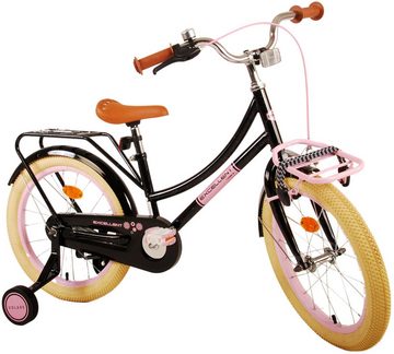 Volare Kinderfahrrad Kinderfahrrad Excellent Fahrrad für Mädchen 18 Zoll Kinderrad Schwarz