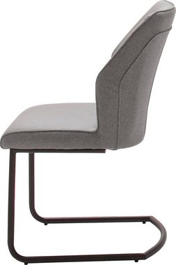 MCA furniture Esszimmerstuhl Aberdeen (Set, 2 St), Materialmix Stoffbezug und Kunstleder, Stuhl belastbar bis 120 Kg