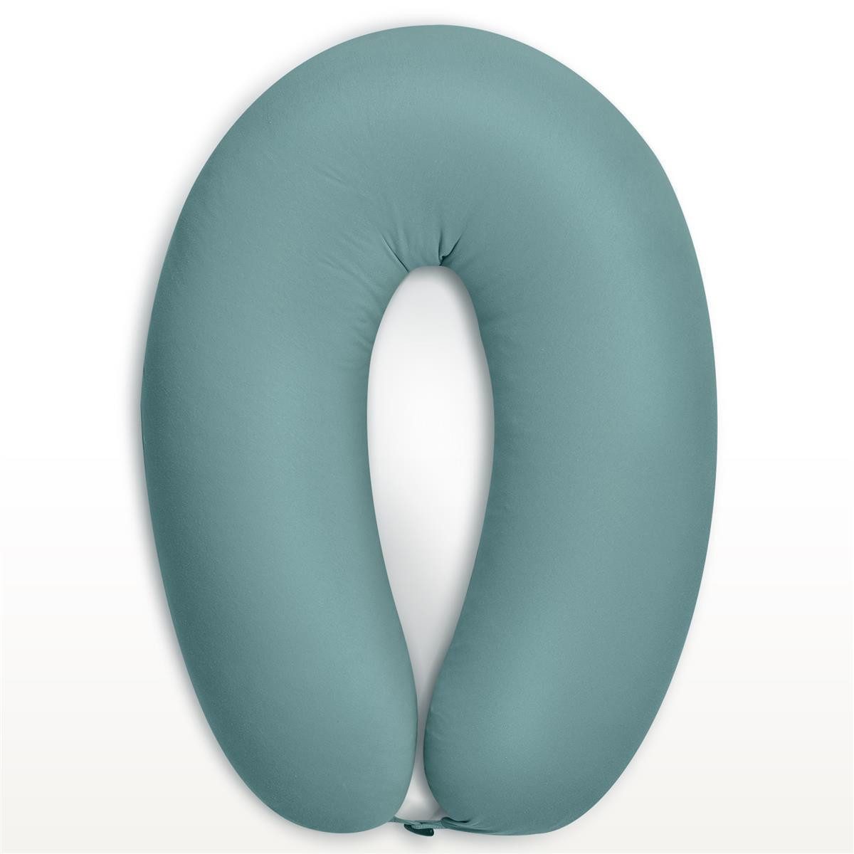 SEI Design Stillkissen Stillkissen 170×30 cm – weich, formstabil & ergonomisch geprüft Mint, Schwangerschaftskissen mit Bezug, Seitenschläferkissen, Premium-Jersey-Bezug