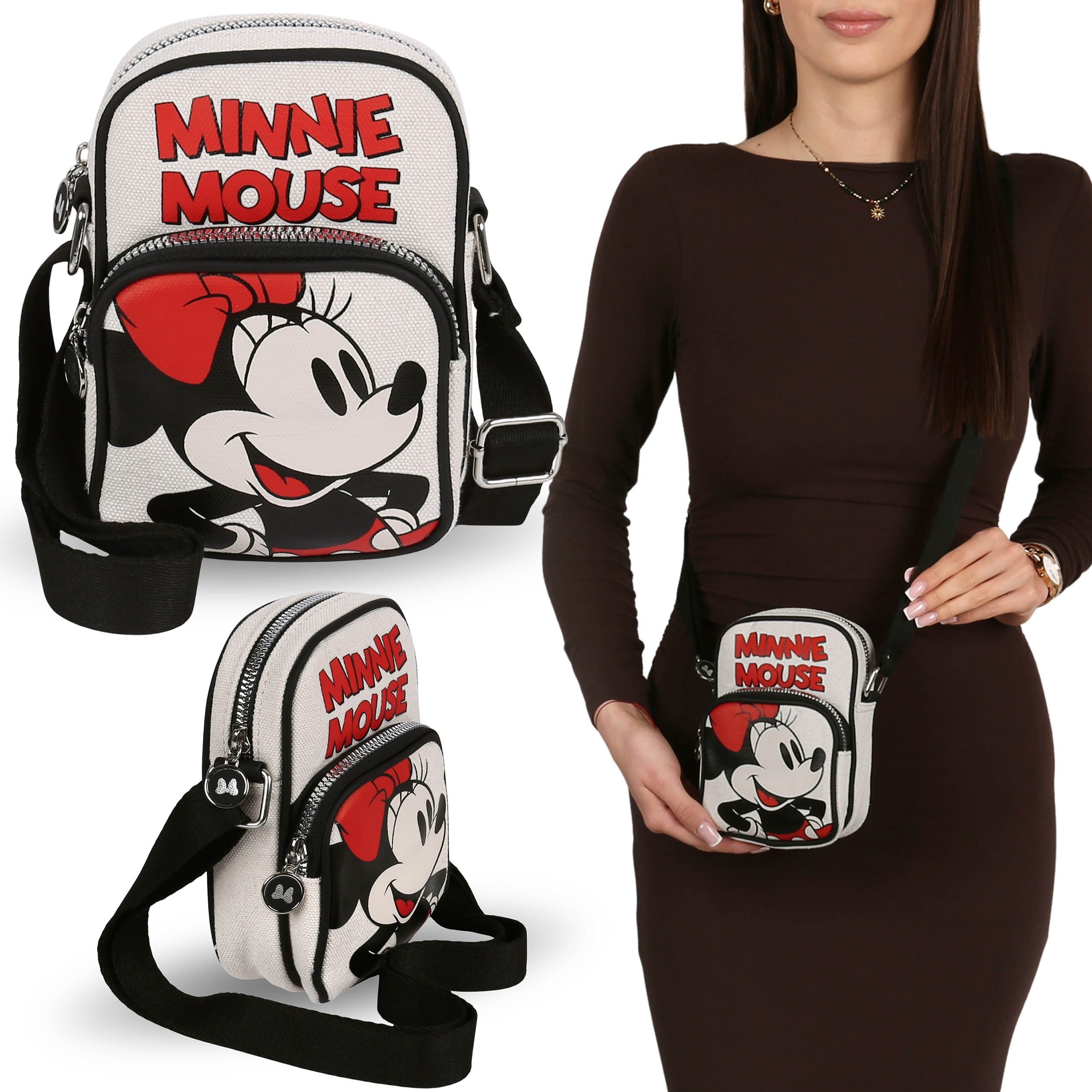 Sarcia.eu Handtasche DISNEY Minnie Mouse Umhängetasche, Mini-Handtasche 17 × 5 × 12 cm