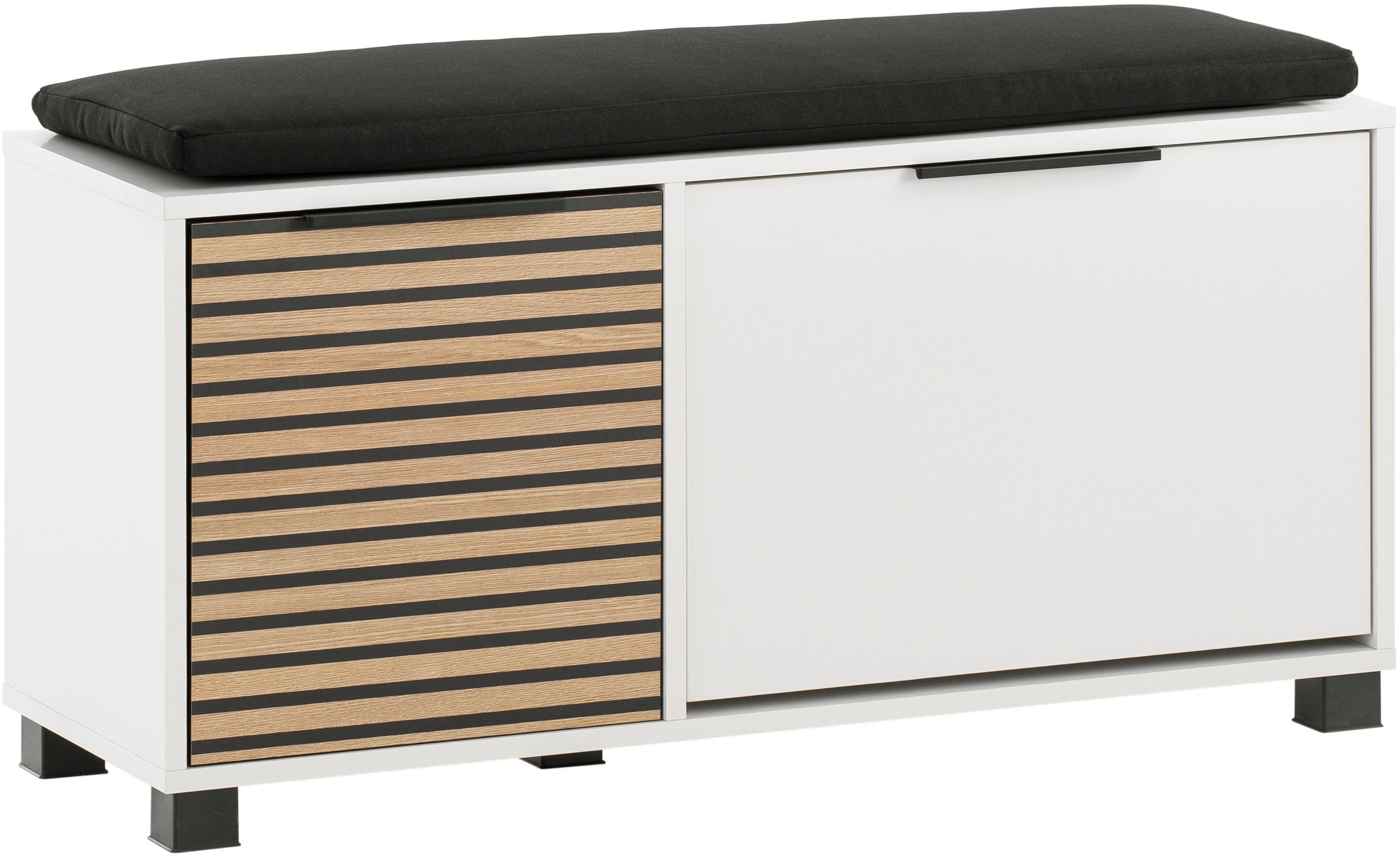 Schildmeyer Schuhschrank Loft, Schuhbank, melaminharzbeschichtet,Made in Germany, B: 98 cm Solide Verarbeitung - Dieses Produkt ist in Deutschland gefertigt