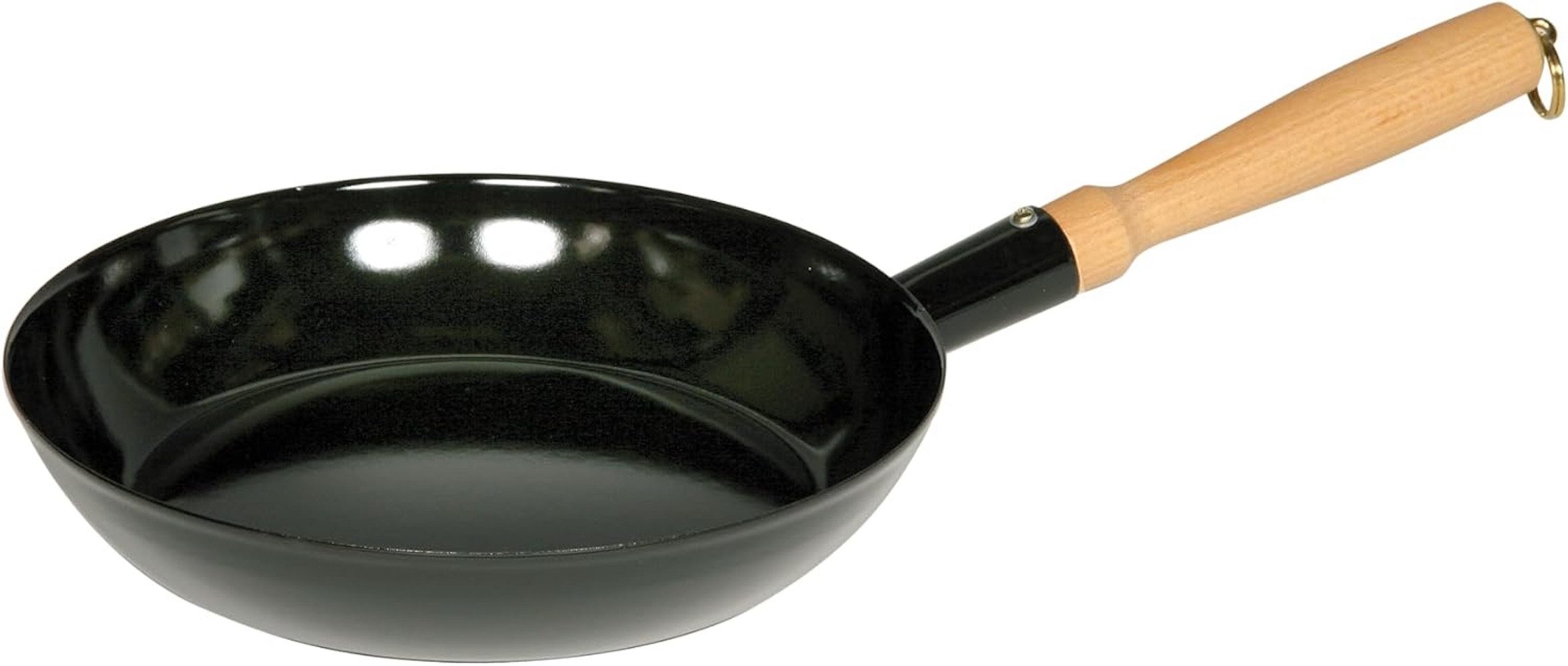 Riess Bratpfanne Riess Holzknechtpfanne Ø 26cm schwarz Emaille 1,3 Liter, Emaille
