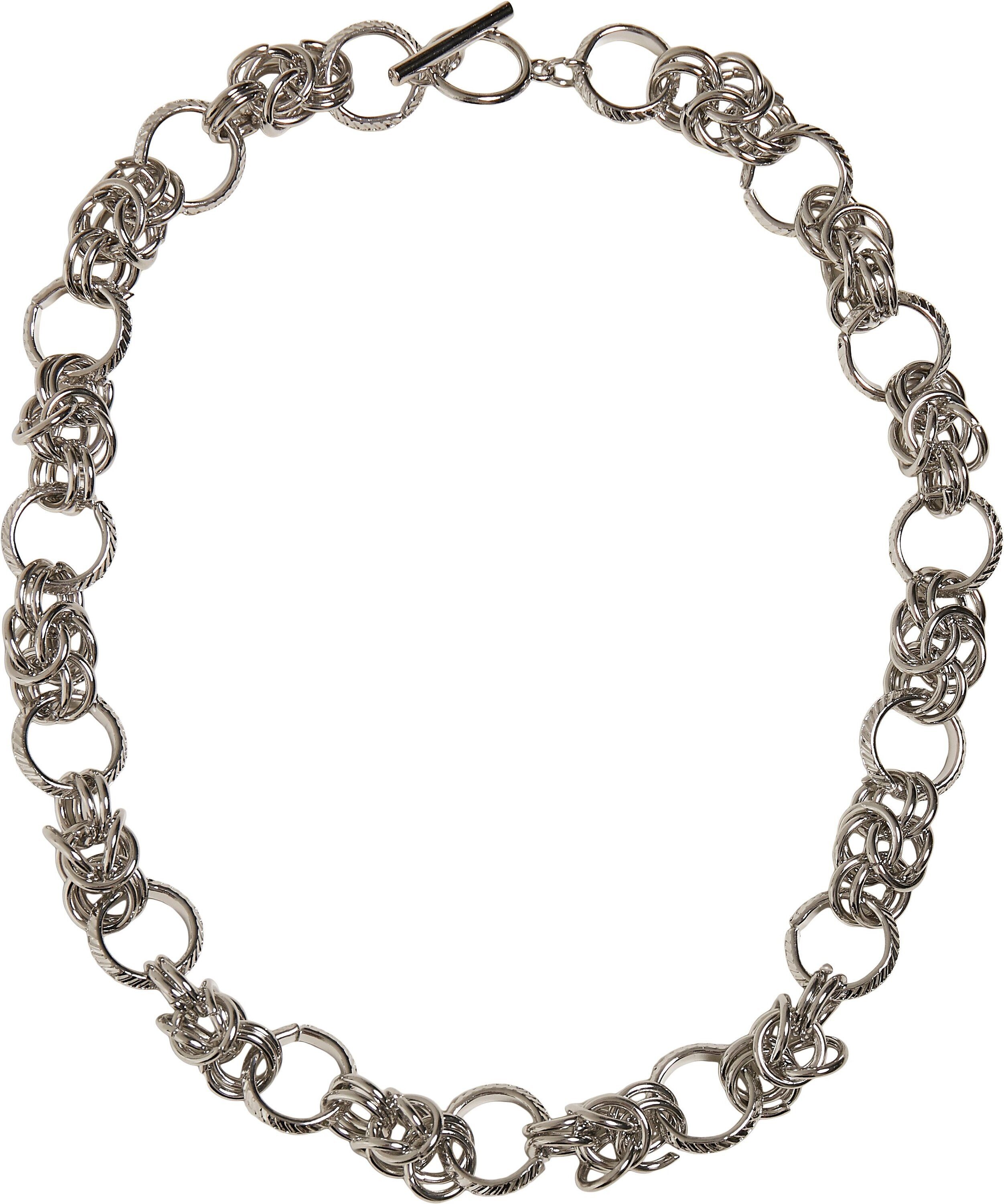 Edelstahlkette Necklace Multiring Accessoires silver URBAN CLASSICS
