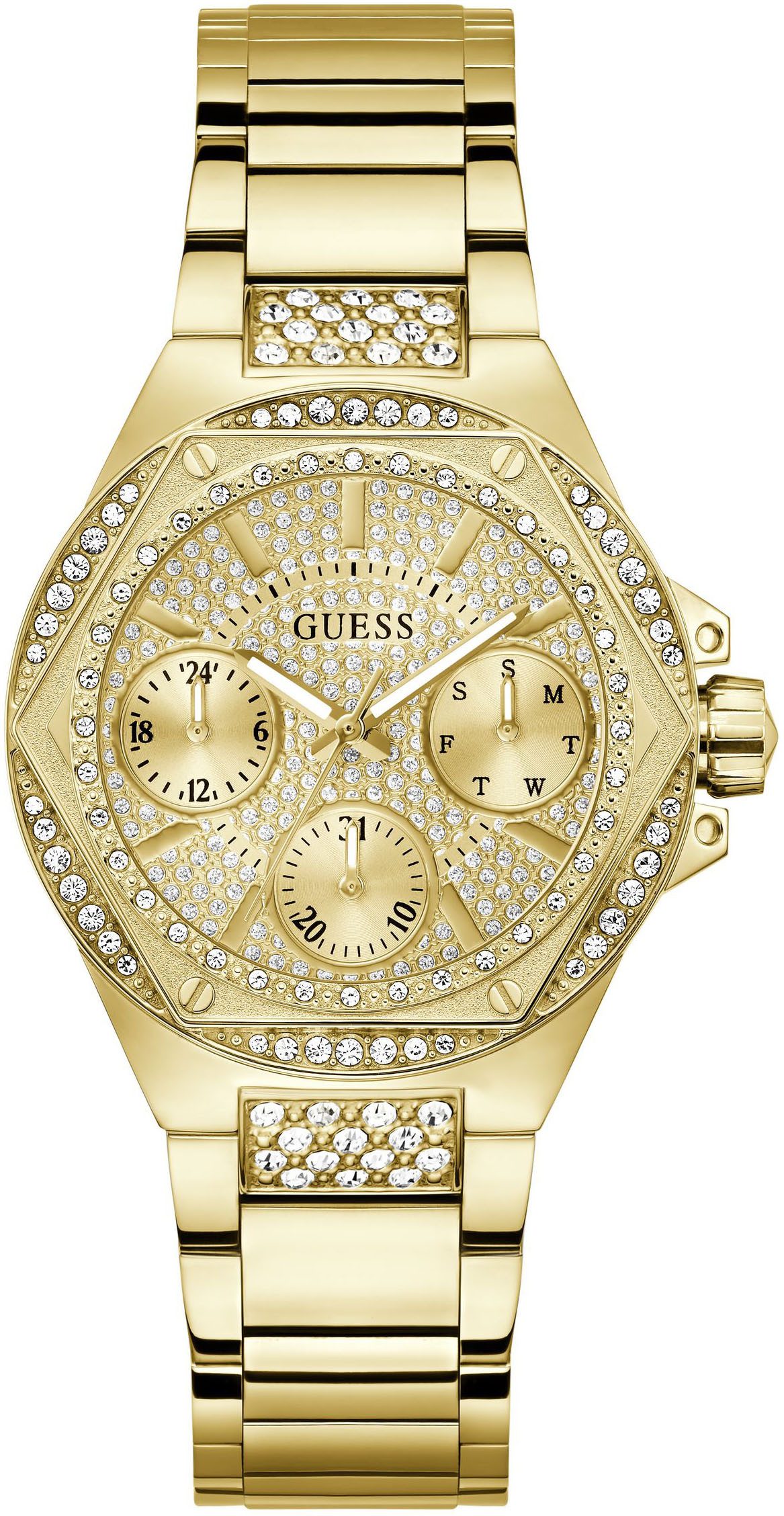 Guess Multifunktionsuhr ENVY GW0878L2, Quarzuhr, Armbanduhr, Damenuhr, Datu günstig online kaufen
