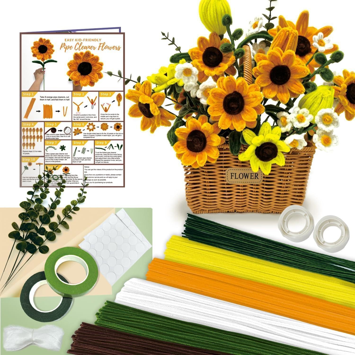 LuxusKollektion Kreativset Bastelset Sonnenblumen Gelbgrün 480 Teile