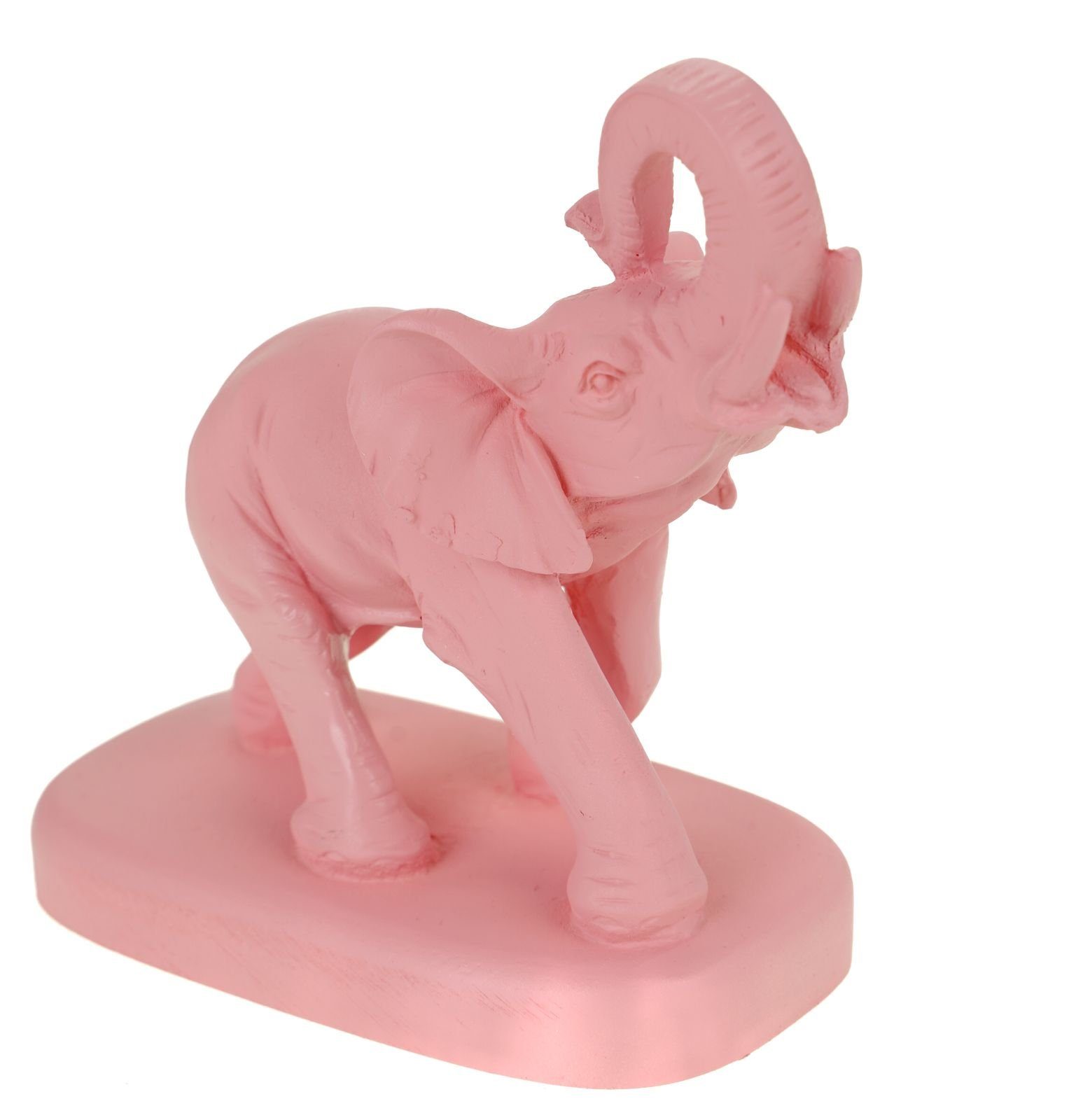 Kremers Schatzkiste Dekofigur Kremers Schatzkiste Deko Alabaster Figur Elefant 13 cm lachsfarben Elephant Tierfigur