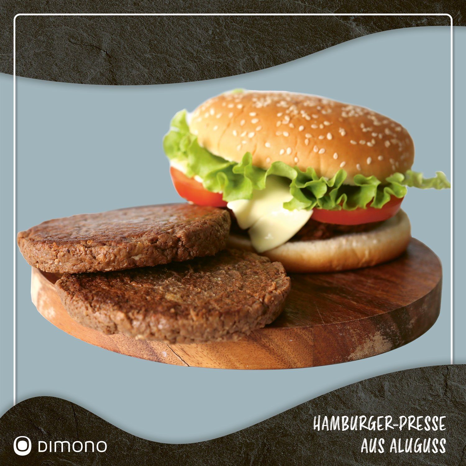 2er Set Burgerpresse 3-in-1 - Perfekte Hamburgerformer Für Drei Größen, Aus Lebensmittelechtem Kunststoff
