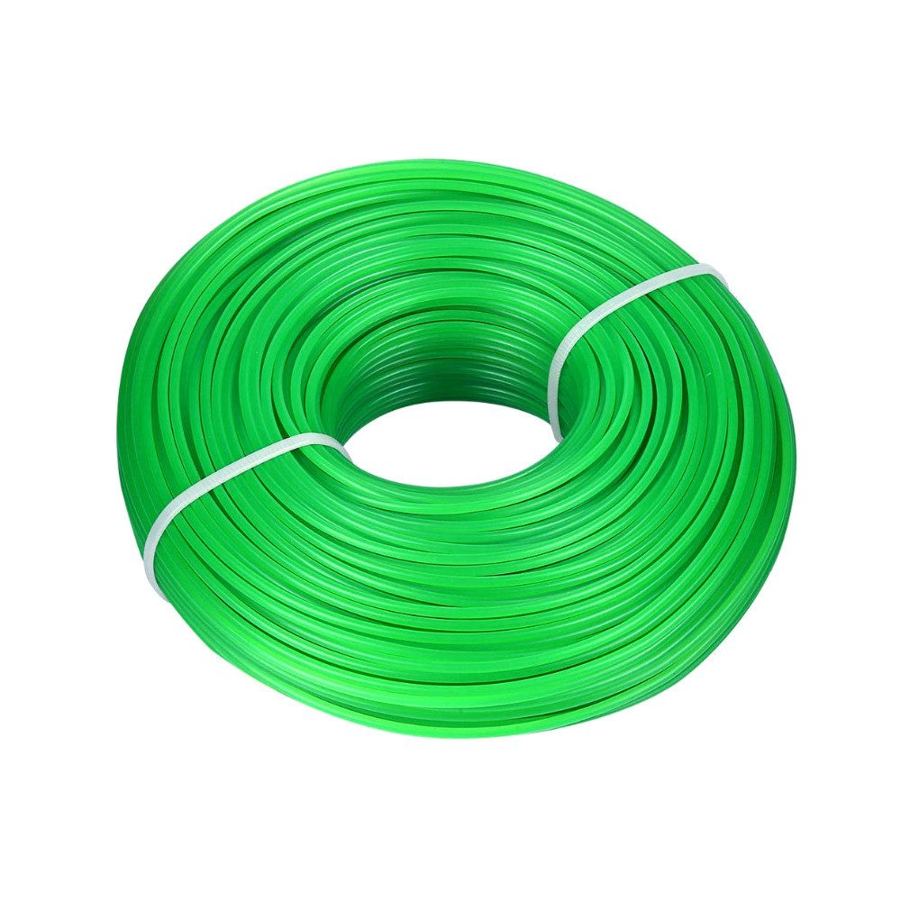 Trade-Shop Trimmerfaden Trimmerschnur passend für Stihl, Dolmar, Husqvarna Rasentrimmer, 60.00 m Länge, 2.70 mm Fadendurchmesser, Mähfaden mit bruchfestem Stahlkern / Dual Fadenstärke: 2,7mm