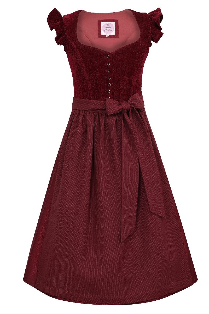 MarJo Dirndl Samt Dirndl 2tlg. - HOCHWINKEL - wine