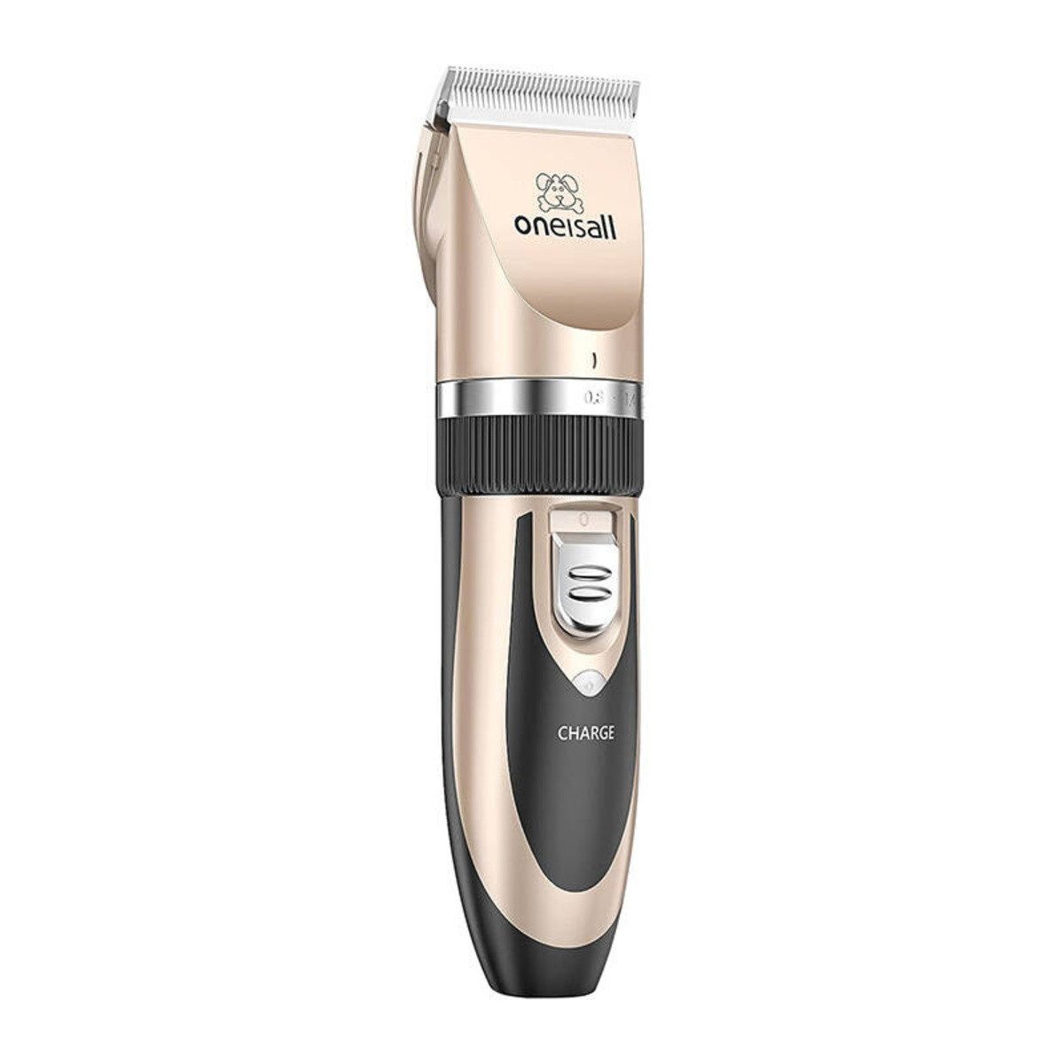 Oneisall Haar- und Bartschneider Oneisall P2 Tierhaartrimmer Set Gold – Schermaschine + Zubehör