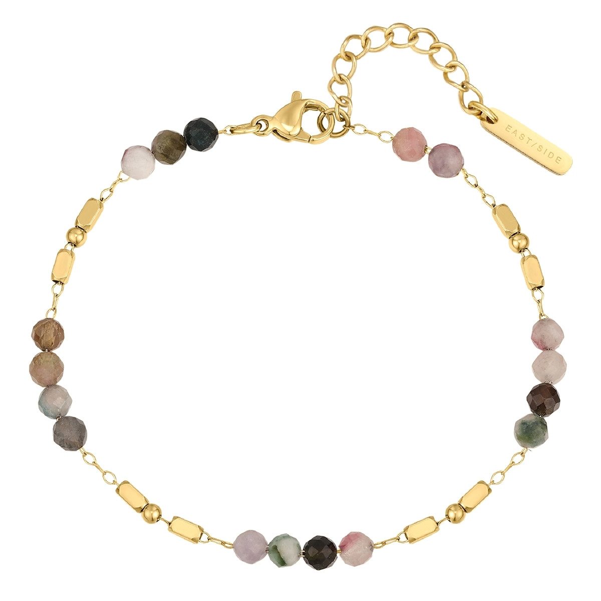 Eastside Edelstahlarmband gelbgold, Turmalin günstig online kaufen