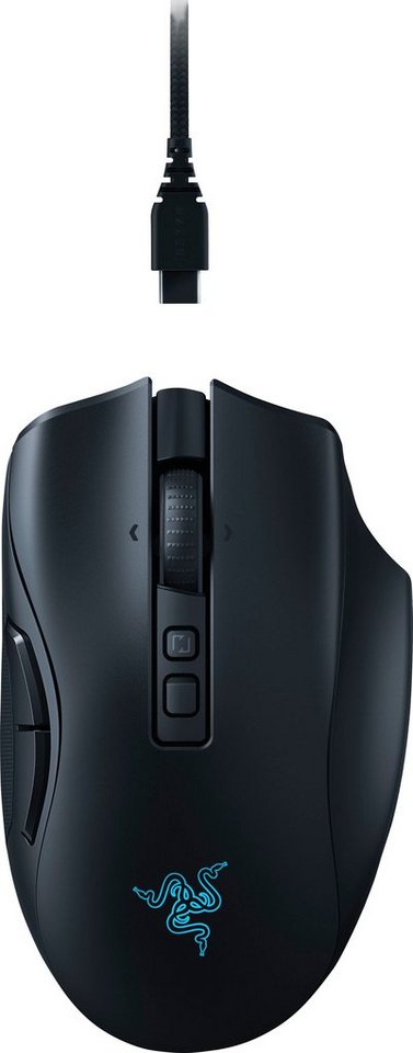 RAZER Naga V2 Pro Gaming-Maus (Bluetooth, kabelgebunden, RF Wireless)