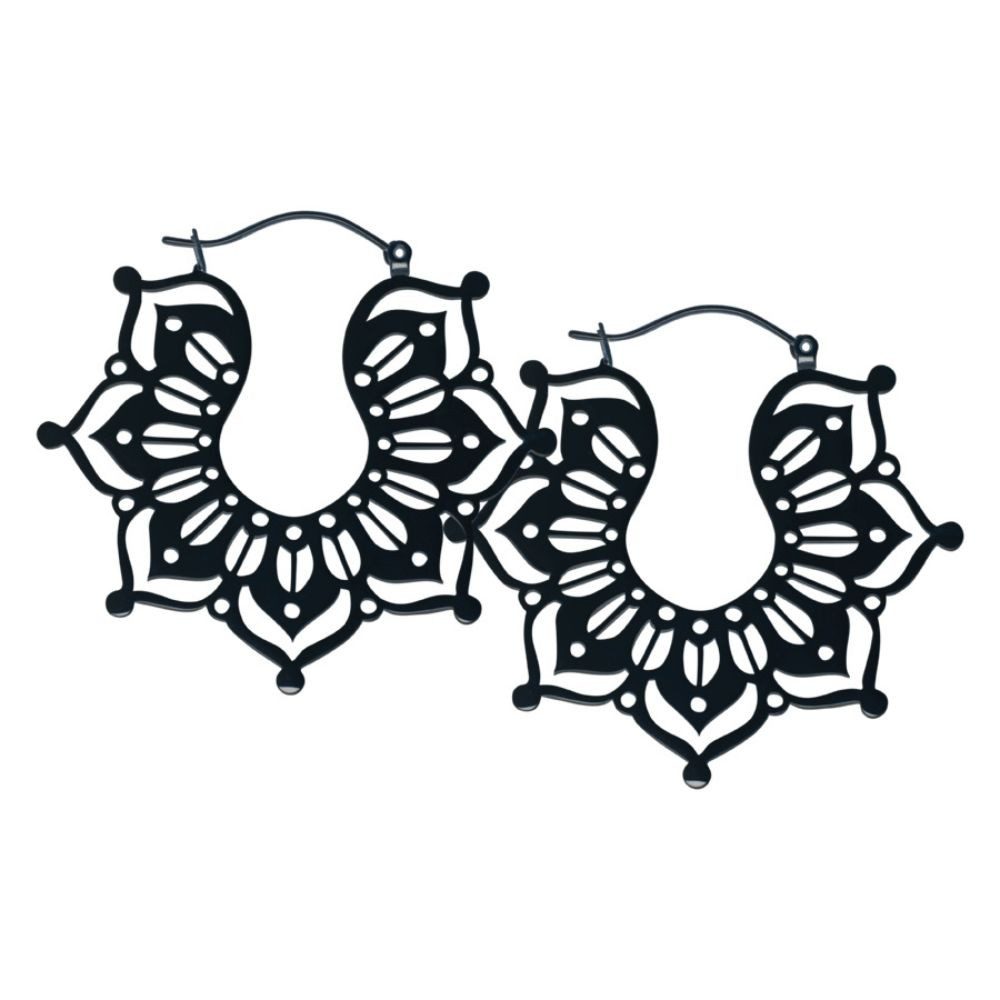 Paar Ohrhänger Magnolia Hoops
