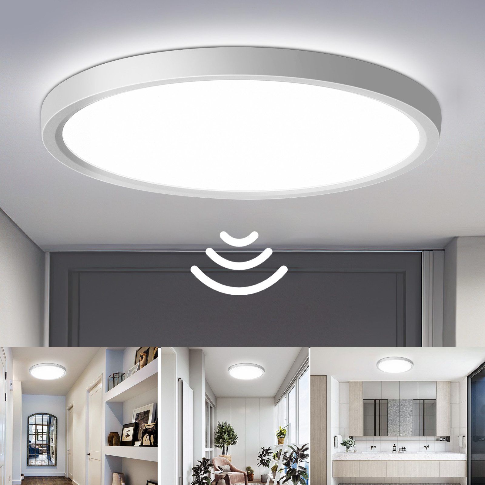 Oraymin LED Deckenleuchte mit Radar Bewegungsmelder günstig online kaufen