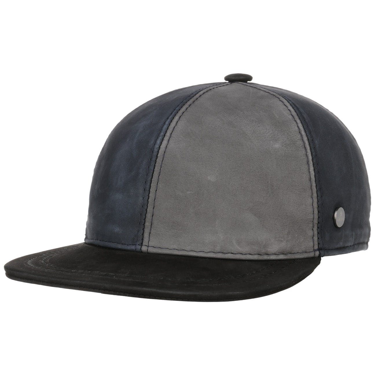 Lierys Baseball Cap (1-St) Cap Metallschnalle, Made in Italy grau