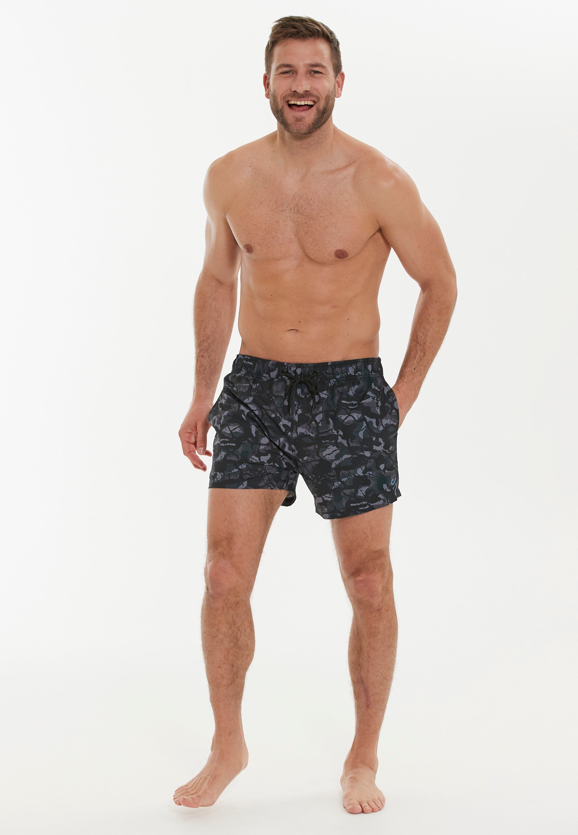 Obi Print mit Van schwarz-grau CRUZ Badehose modernem