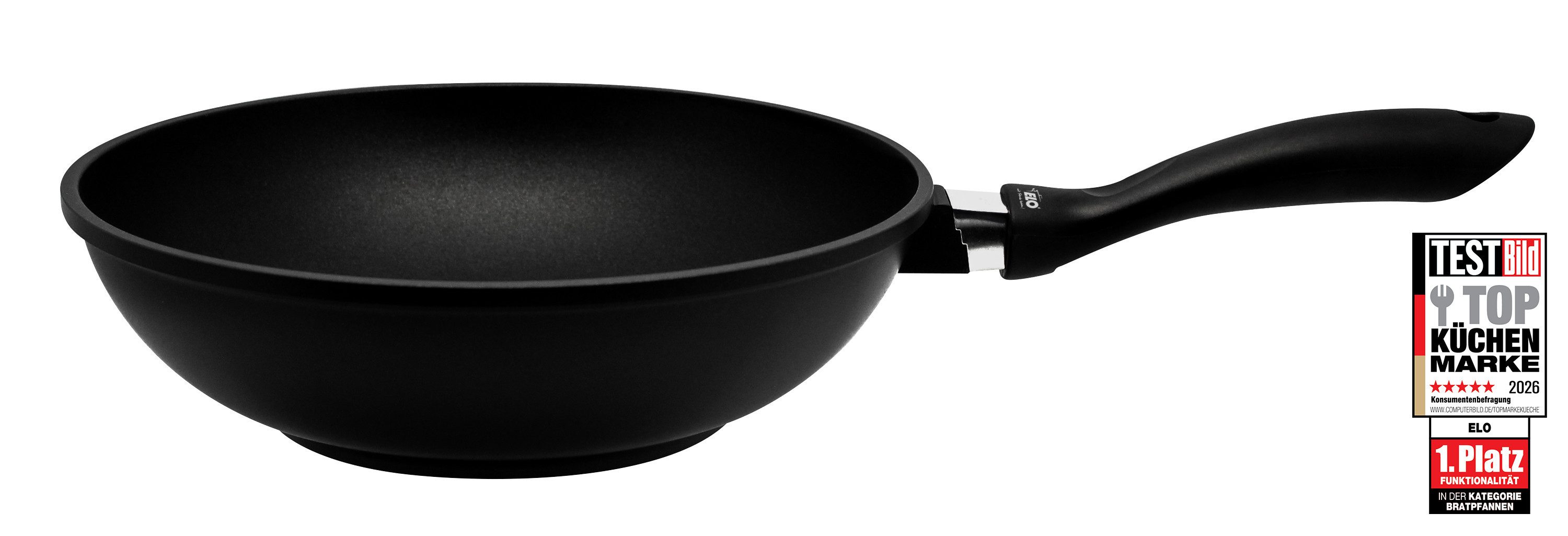 Elo Wok Alucast, Aluminiumguss (1-tlg), Induktion, Ø 28 cm