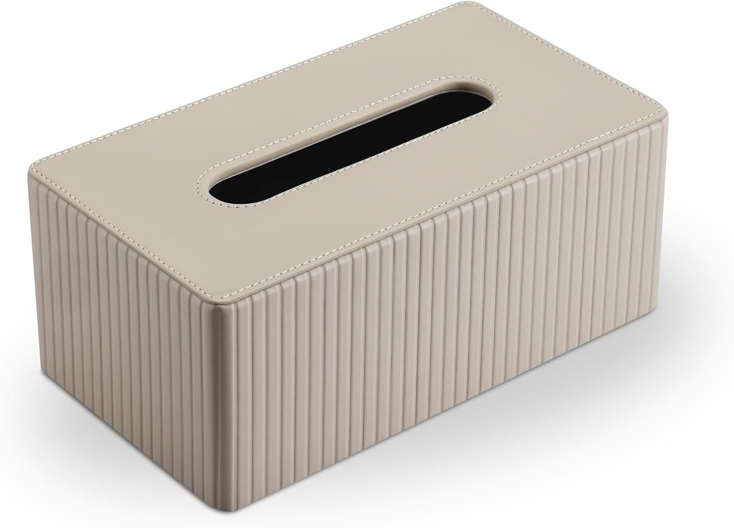FELIXLEO Aufbewahrungsbox Kosmetiktücherbox Rechteckig Leder Taschentuchspender (1 St) – Bild 3 von 5