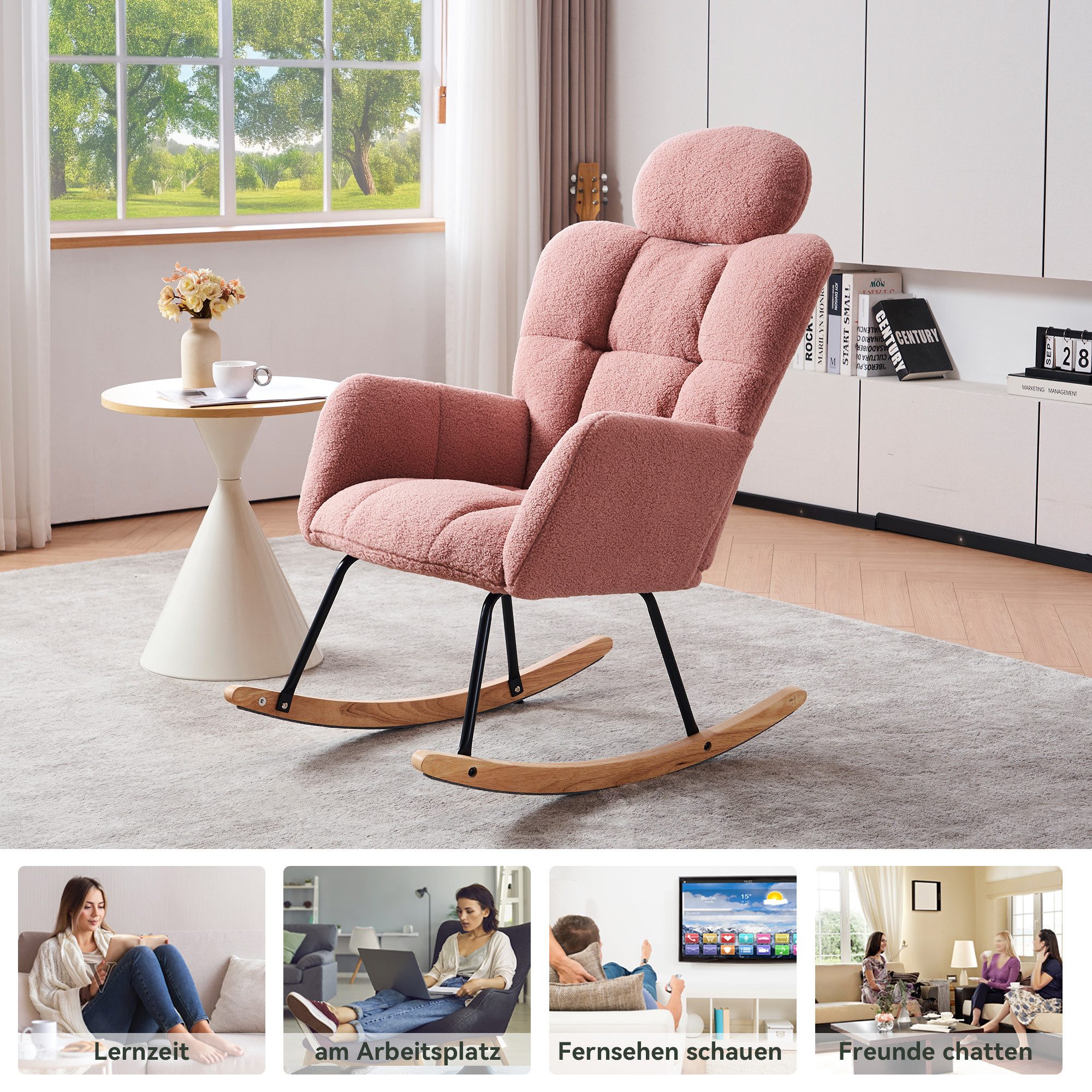 HAUSS SPOLE Schaukelstuhl Relaxsessel Polsterstuhl mit günstig online kaufen