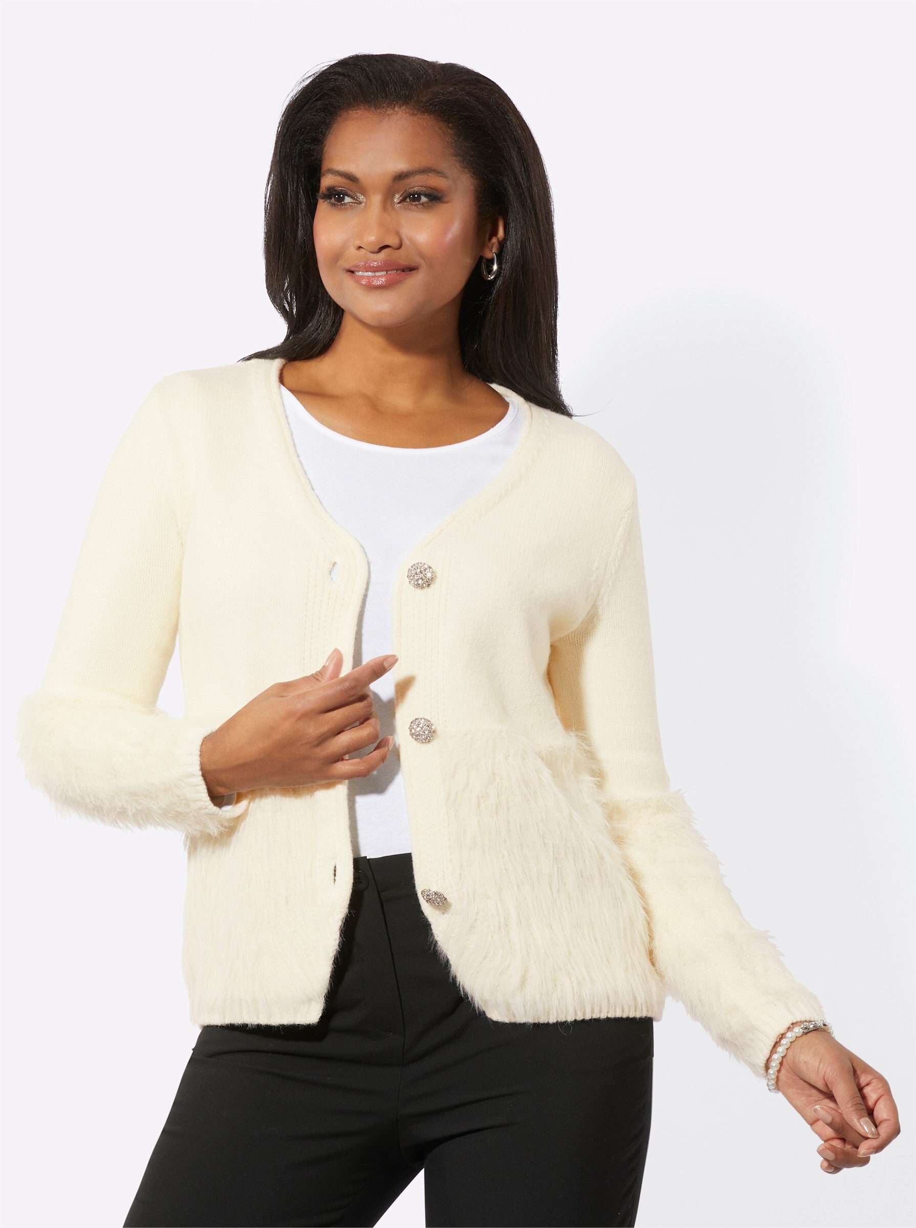 Witt Strickjacke Strickjacke Langarm