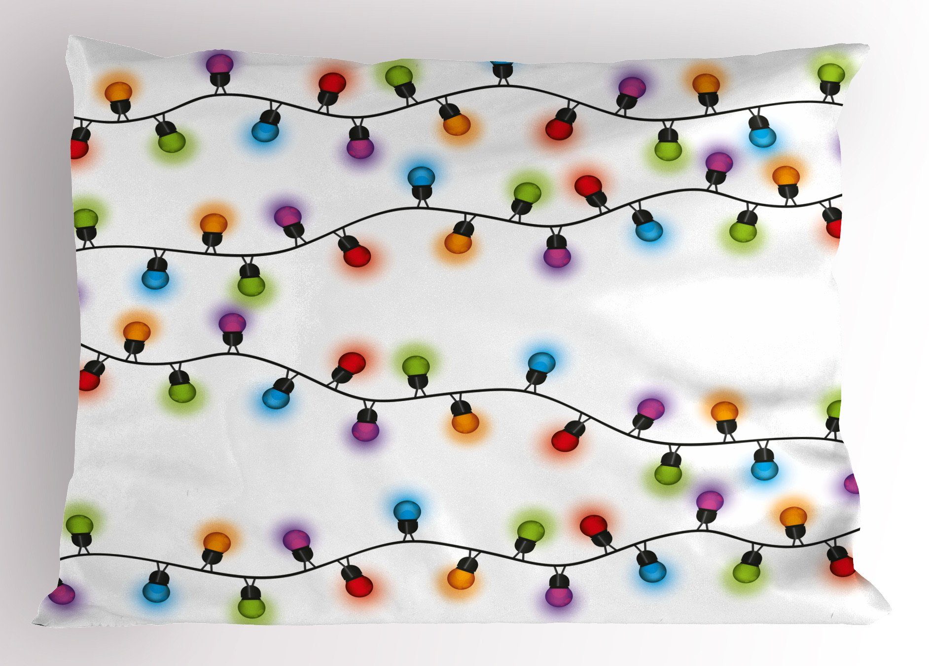Kissenbezüge Dekorativer Standard King Kissenbezug, (1 Gedruckter Feierlicher Stück), Abakuhaus vibrant Size Weihnachten