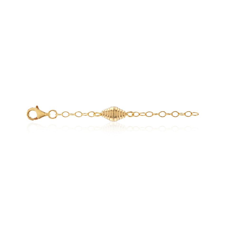 Cavill Silberkette Cavill eleganter 6 cm Magnetverschluss, vergoldet, 925 Sterling Silber (1-tlg)
