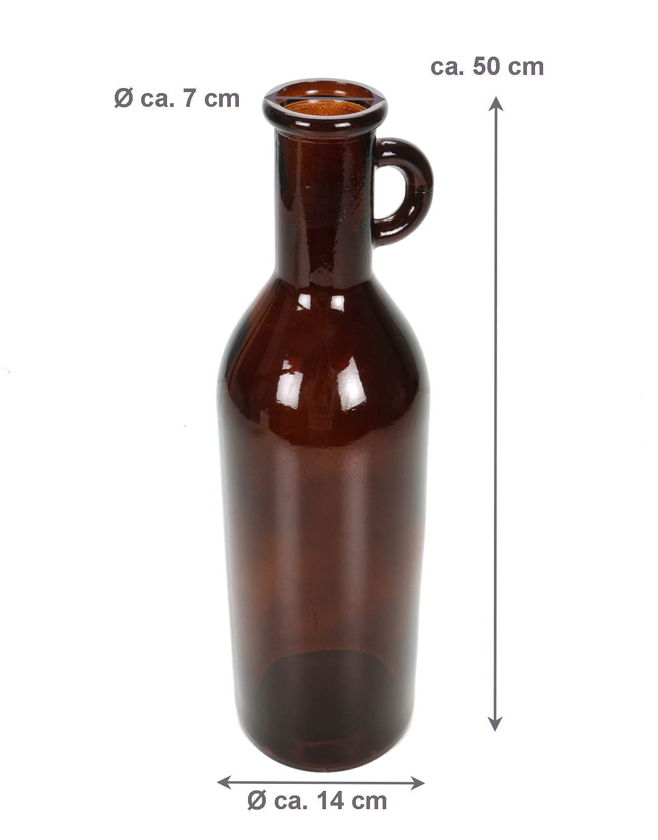 Dekovase (100% Bubble-Store Glas), Dekovase Sträucher Gräser Glasvase für Flaschenvase Federn, und recyceltem Vase