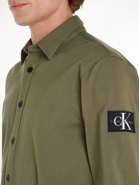 Calvin Klein Jeans Langarmhemd MONOLOGO BADGE RELAXED SHIRT