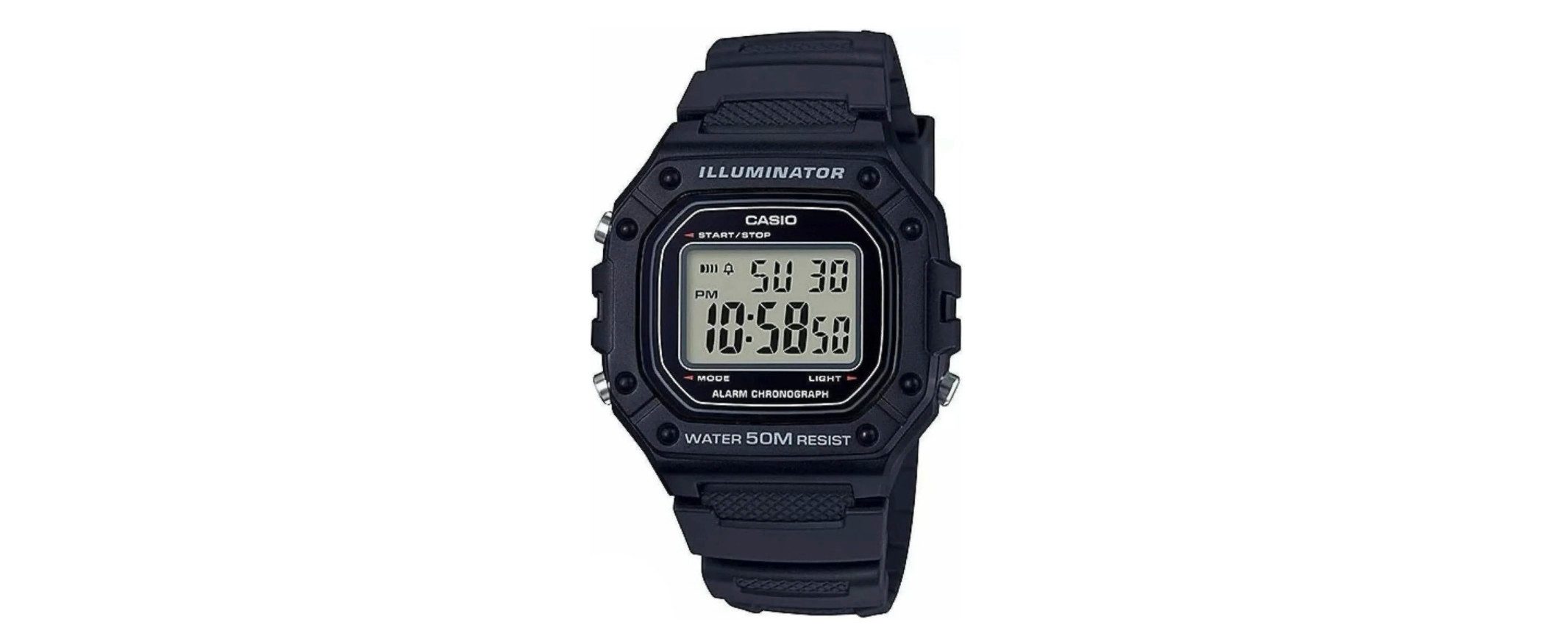 CASIO Uhrenarmband Casio Herrenuhr SPORT COLLECTION Schwarz (43 mm)