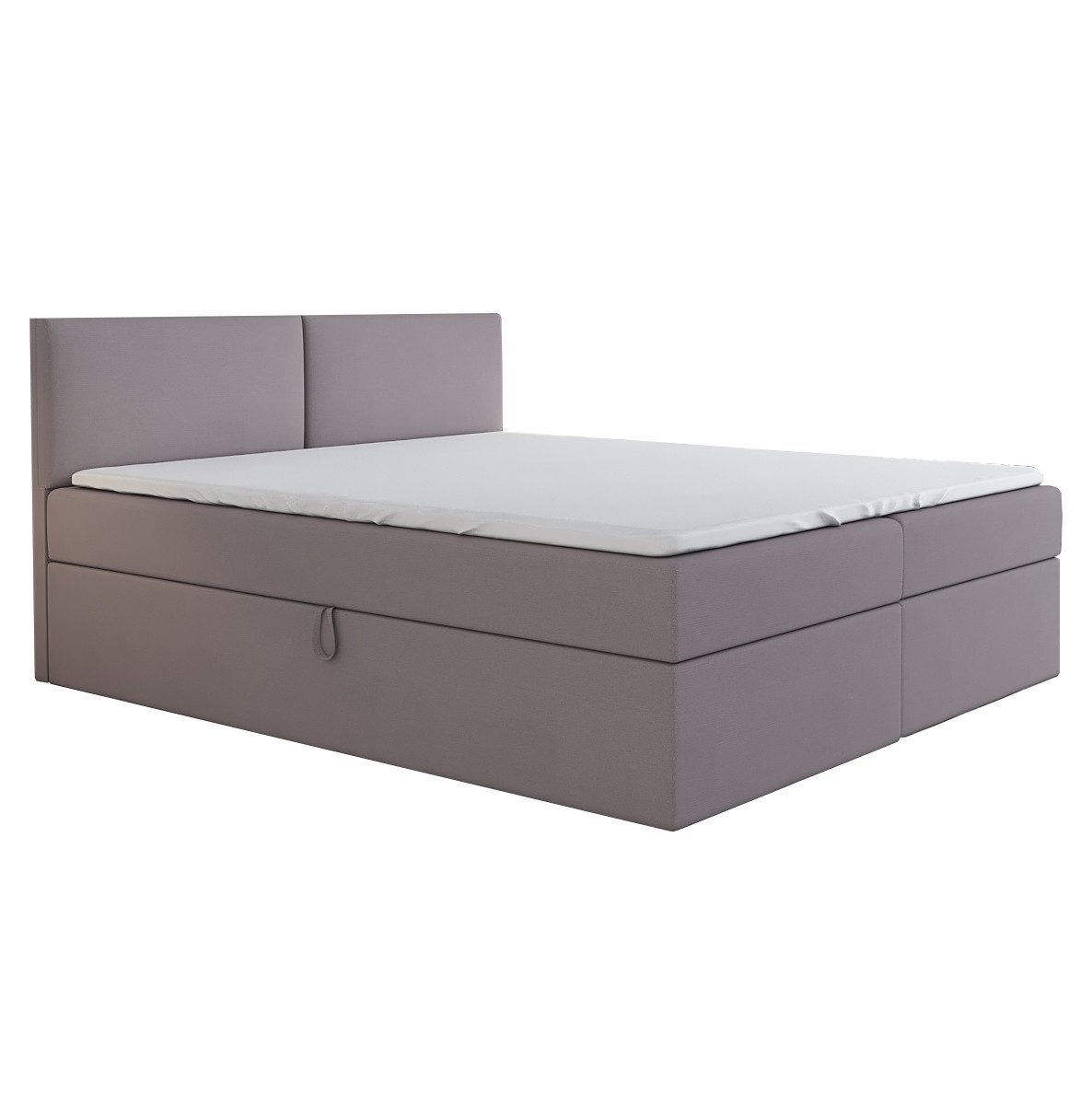 A&J MöbelLand GmbH Boxspringbett UNN mit Bettkasten, Topper und gepolstertem Kopfteil. (Boxspringbett mit Bettkasten und gepolstertem Kopfteil. Inclusiv Topper !, TOP ANGEBOT), Länge 208 Höhe 106 cm