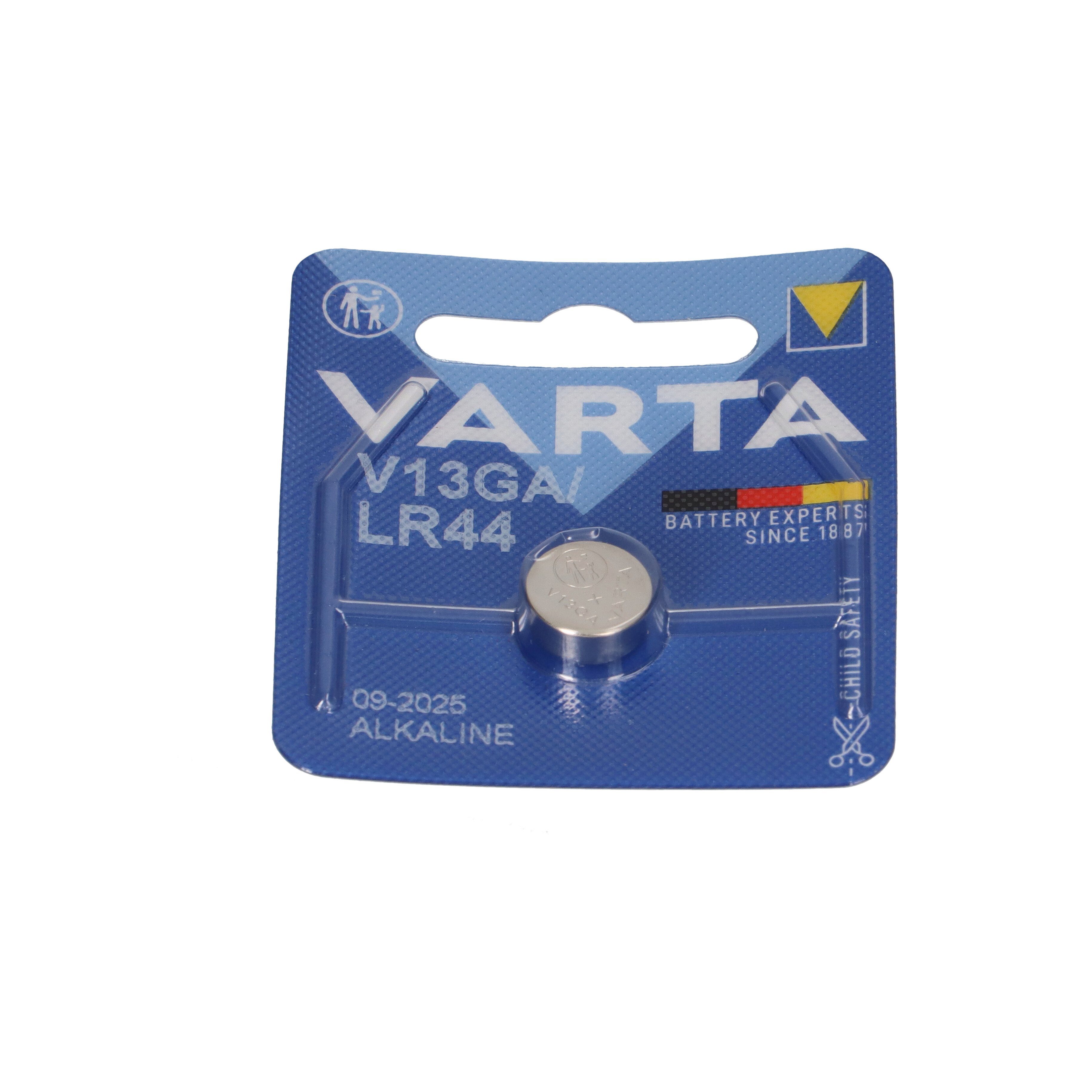 13 A76 GA 44 / / LR V Knopfzelle VARTA 1,5 100x Alkaline Varta Electronics Knopfzelle