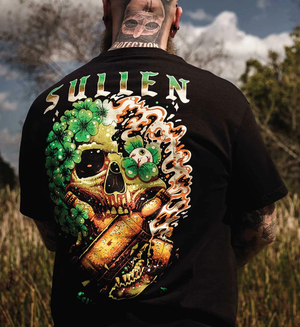 Sullen Clothing T-Shirt Get Shamrocked Schwarz