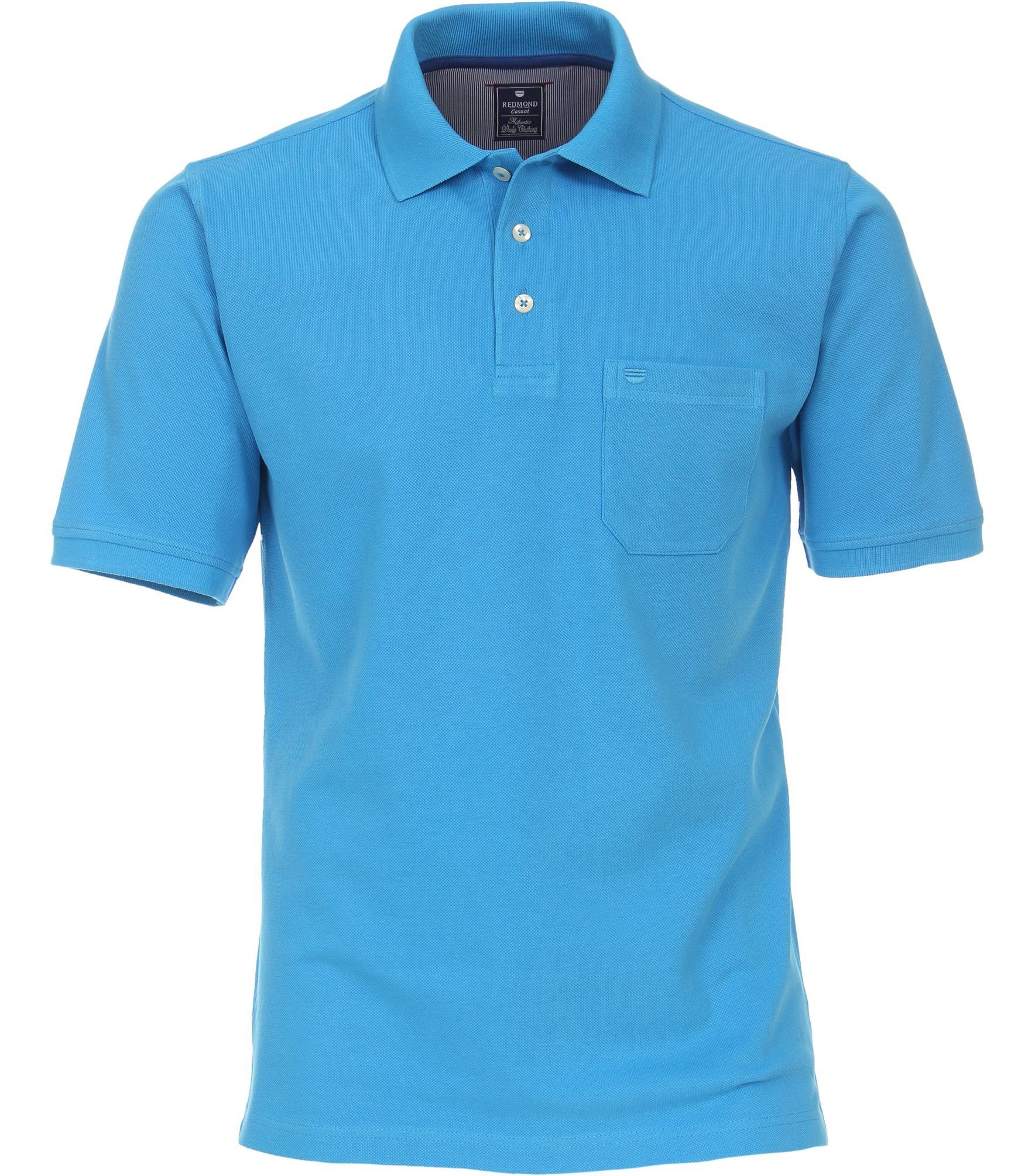 Blau(13) Polo-Shirt Poloshirt Redmond Piqué