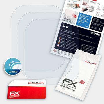 atFoliX Schutzfolie Displayschutzfolie für Amazfit GTS, (3 Folien), Ultraklar und flexibel