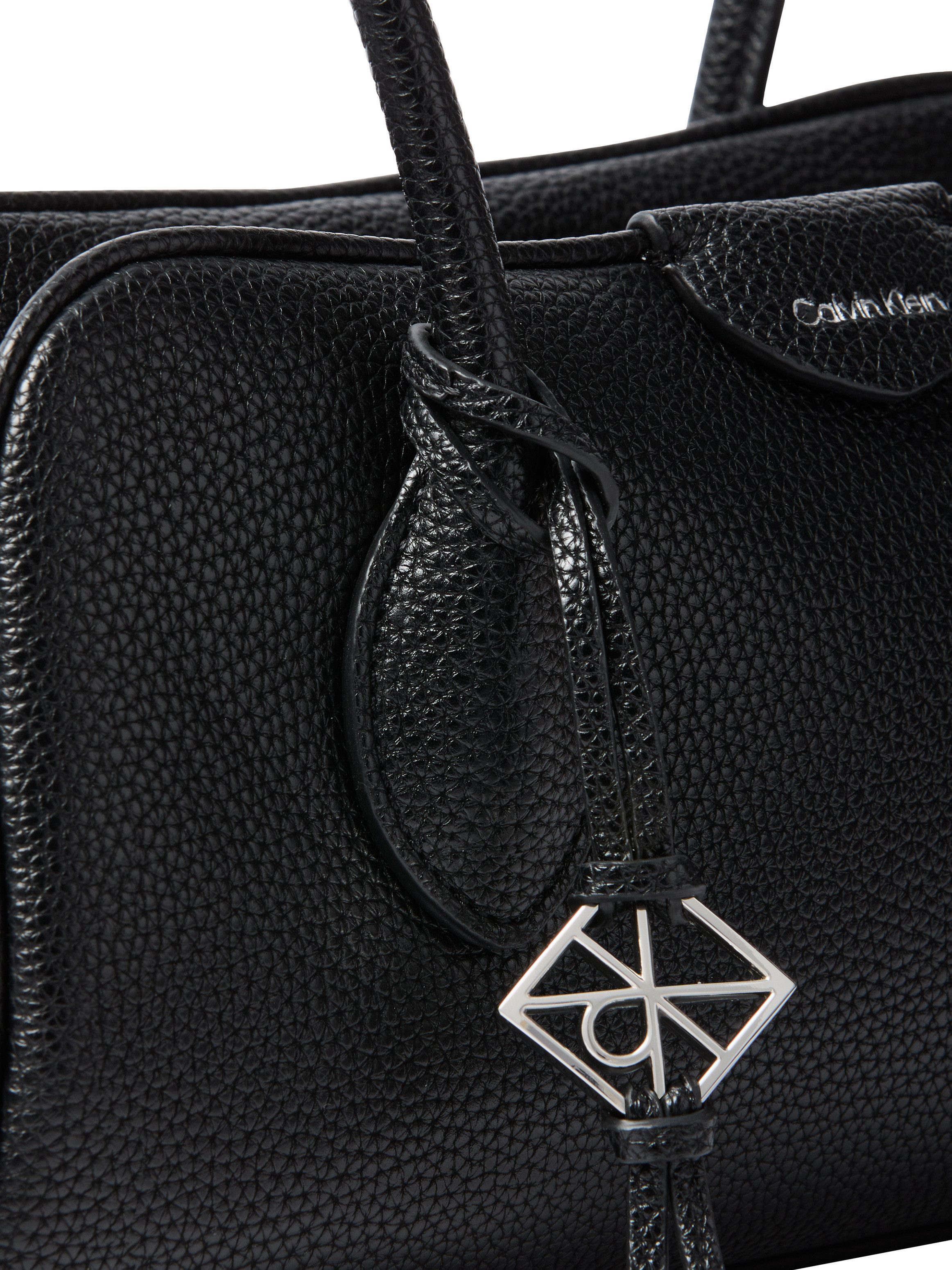 Calvin Klein Schultertasche EMBLEM TRIO PEBBLE SHOULDER BAG, Henkeltasche, Handtasche mit Schmucklogo