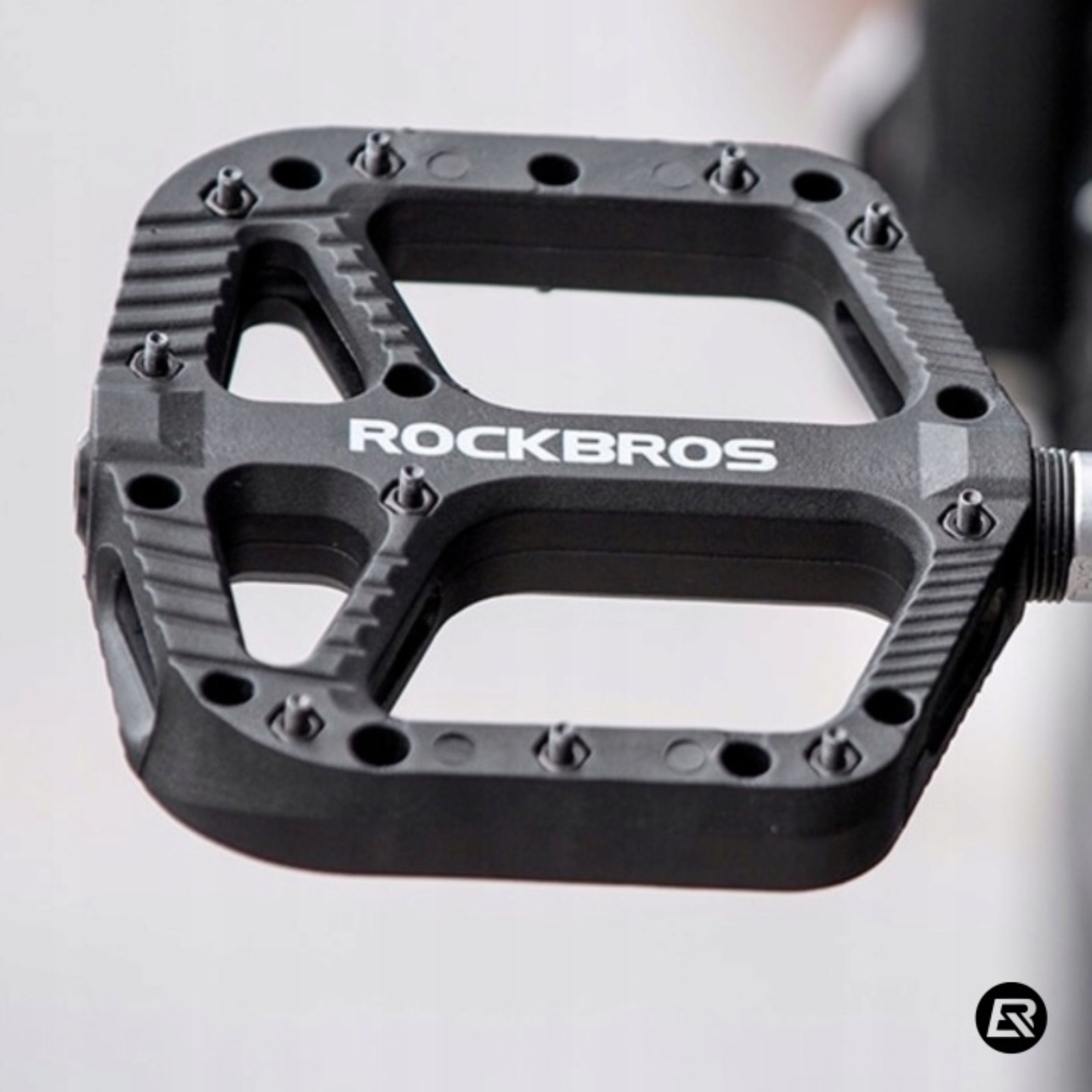 Festivalartikel Plattformpedale ROCKBROS Fahrradpedale Plattformpedale mit Pins Leicht 2er Set (1-tlg)