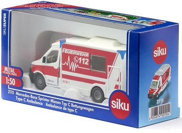 Siku Spielzeug-Krankenwagen SIKU Super, Mercedes-Benz Sprinter Miesen Typ C Rettungswagen (2115)