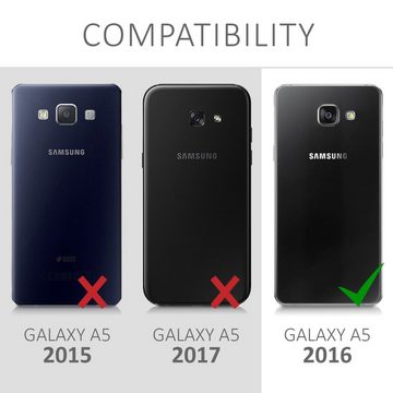 kwmobile Handyhülle Hülle für Samsung Galaxy A5 (2016), Kunstleder Handy Cover Case Schutzhülle