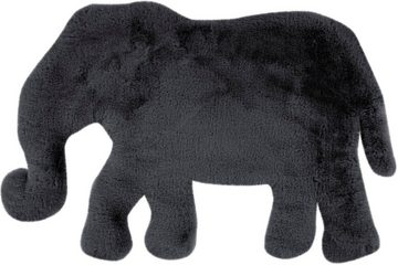 Kinderteppich Kids-505, calo-deluxe, Motivform, Höhe: 36 mm, Kunstfell, Motiv Elefant