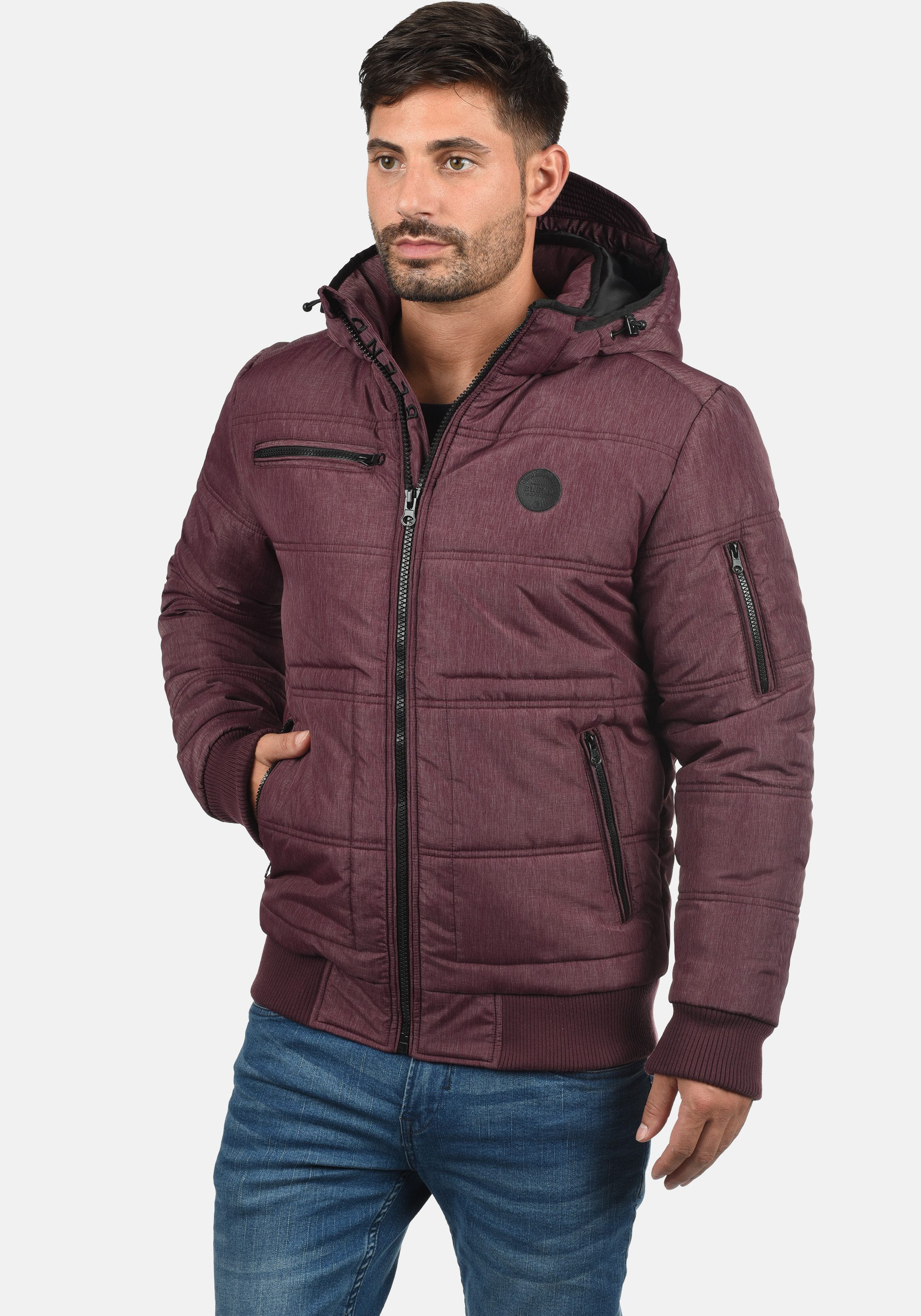 Blend Winterjacke BHBoris (1-St) Warme Jacke mit abnehmbarer Kapuze