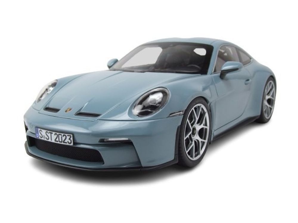 Norev Modellauto Porsche 911 S/T 2023 meissen blau, Maßstab 1:12