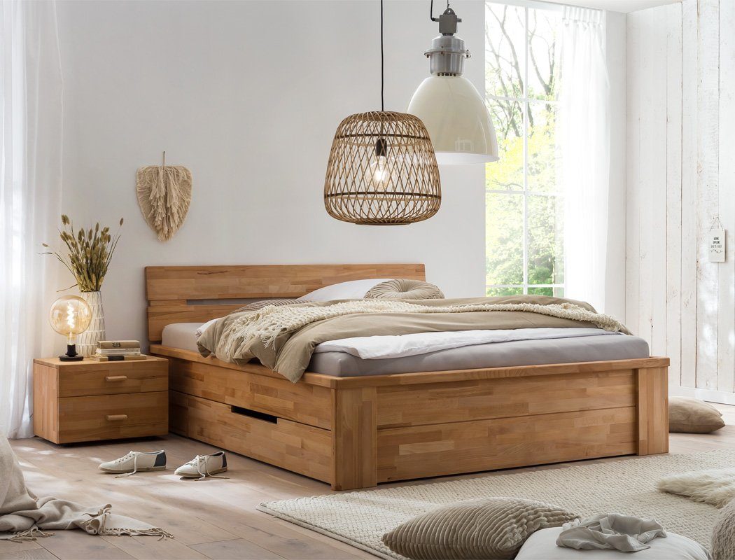 Massivholzbetten 200x200 mit Stauraum online kaufen | OTTO