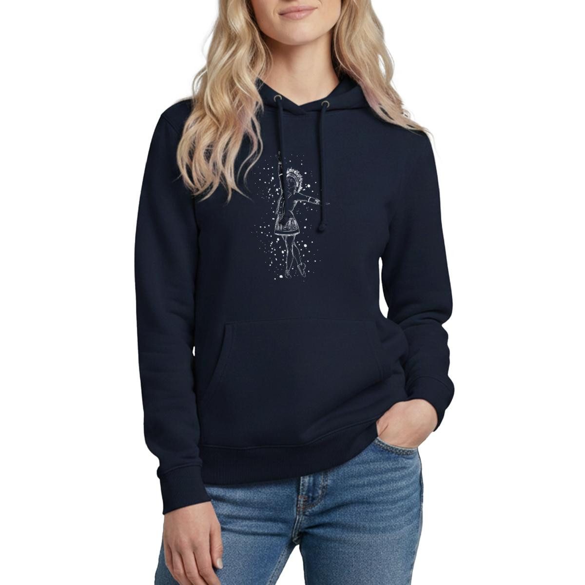 Hoodie Tanzmariechen Gardetanz Karneval Damen Hoodie