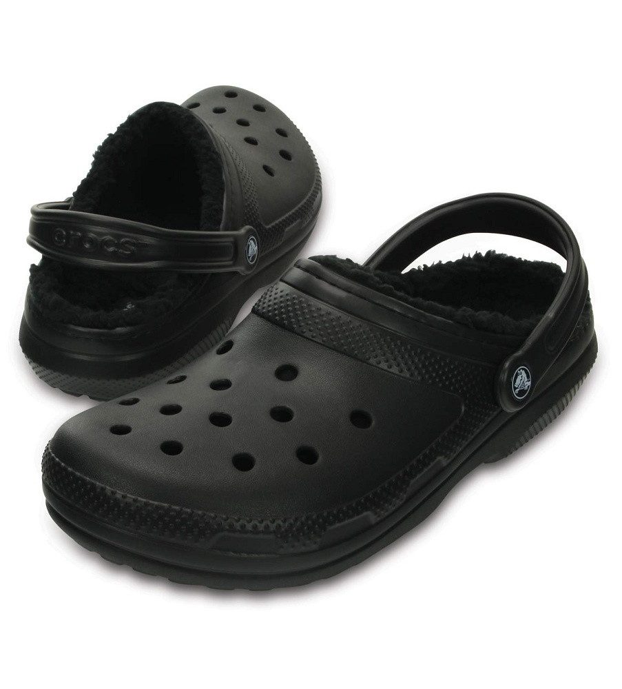 Crocs Classic Lined Clog (mit innenfutter) schwarz Sandale Badeschuh günstig online kaufen