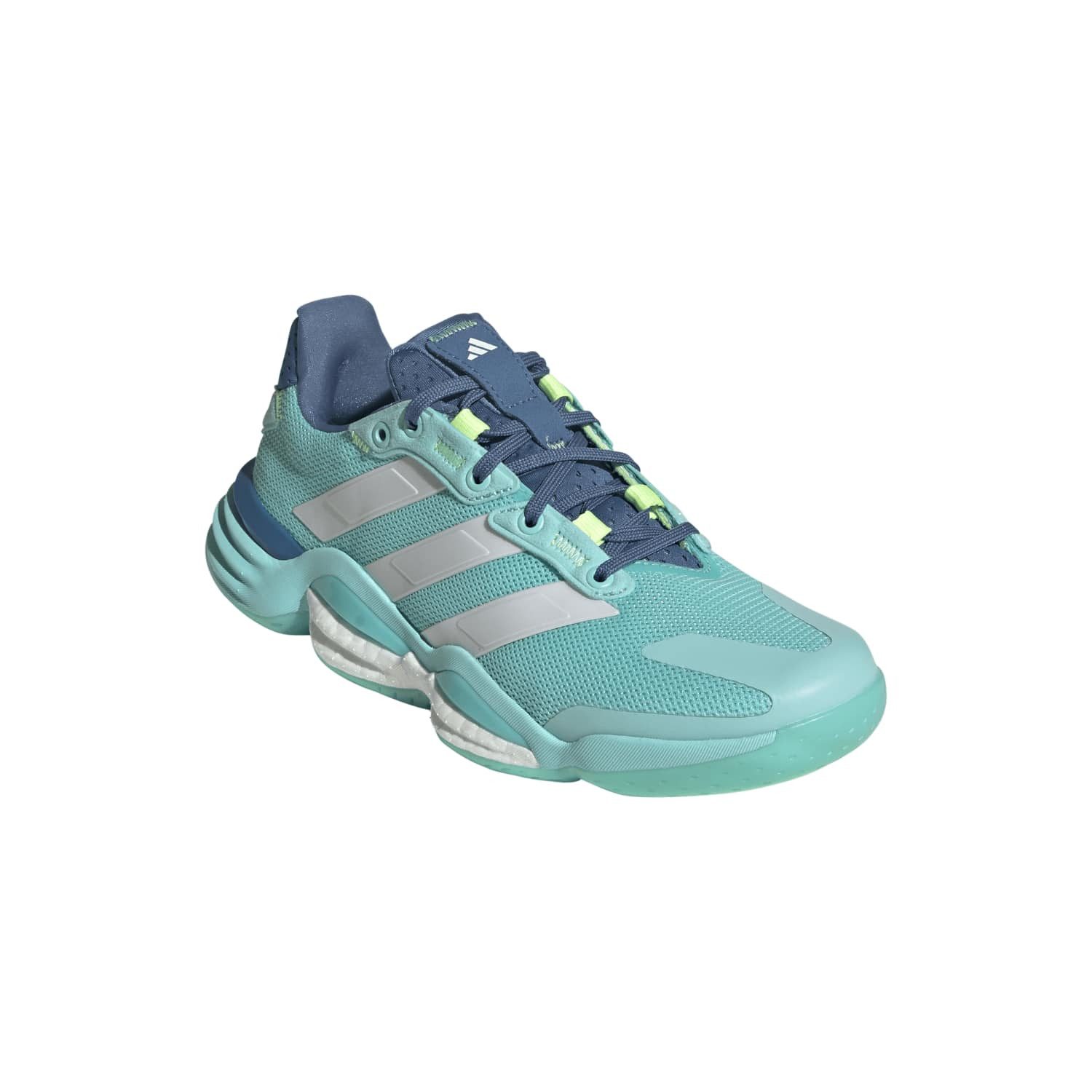 Hallen-Indoorschuhe Stabil 16 mintblau Damen Badmintonschuh