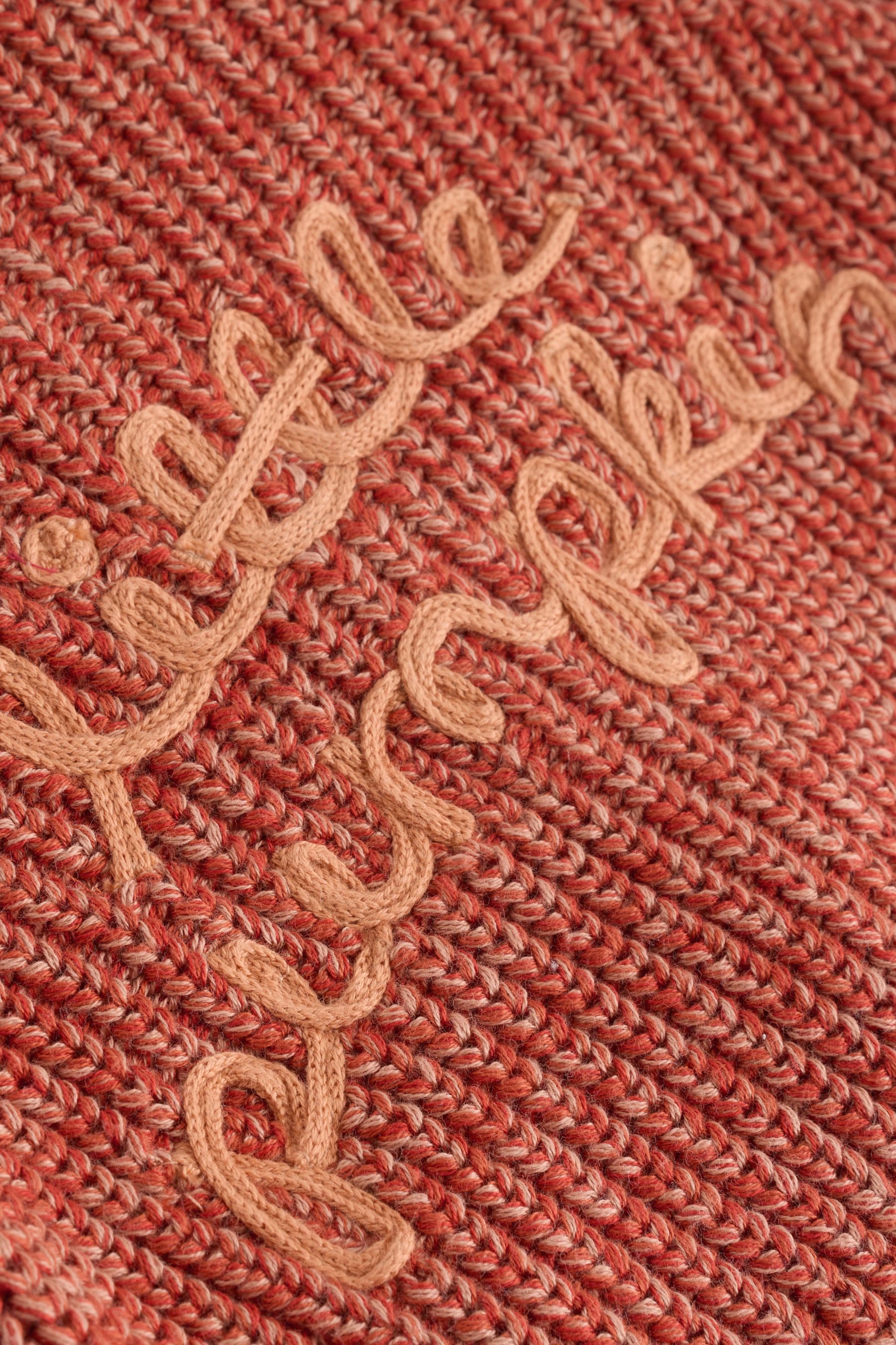 Next Strickjacke Baby-Strickjacke im Kürbis und Schriftzug (1-tlg) – Bild 5 von 5