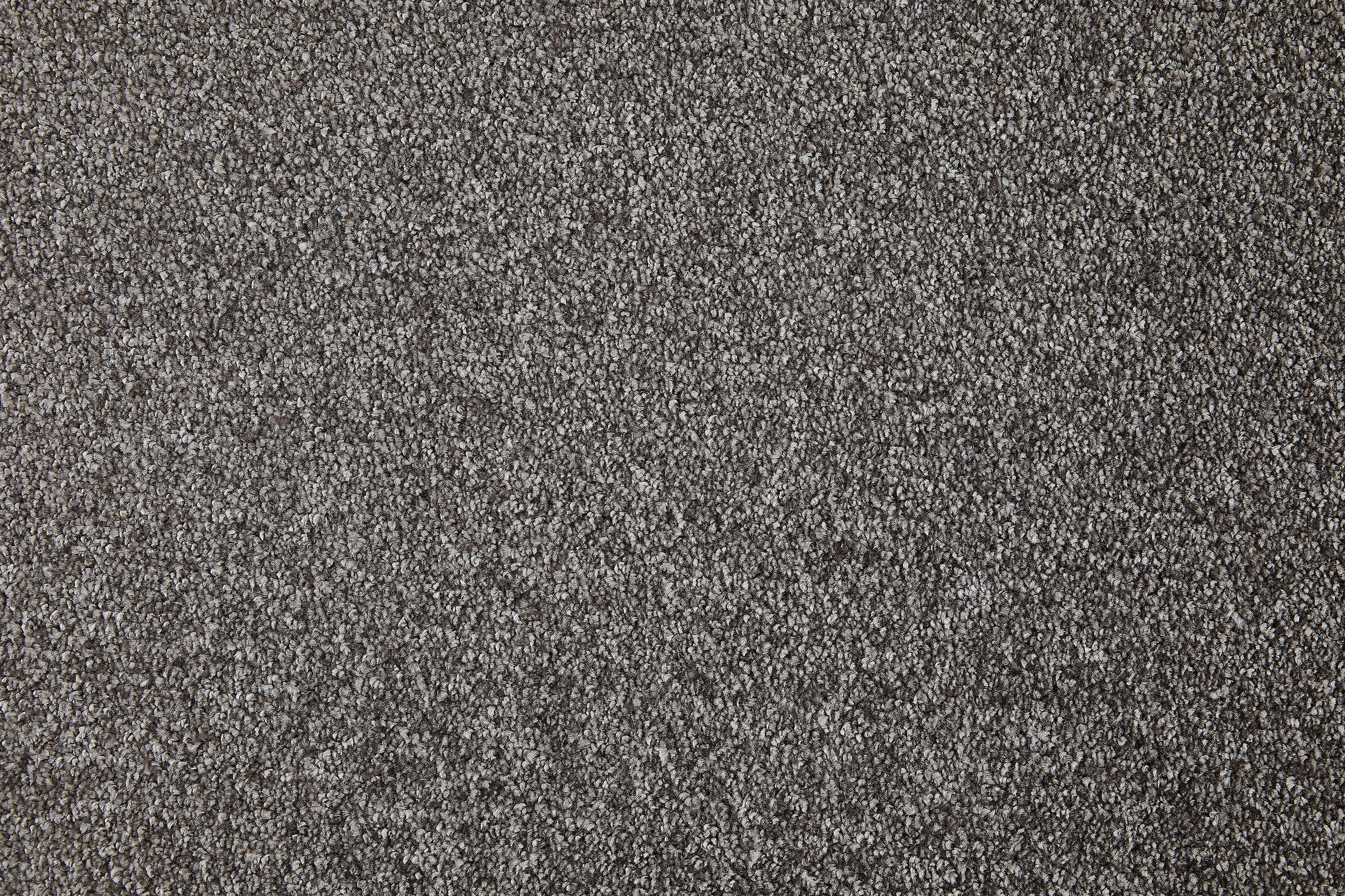 Teppichboden Coupon Velours Pisa, Andiamo, rechteckig, Höhe: 17,5 mm, Uni Farben, Breite 400 cm, strapazierfähig & pflegeleicht braun